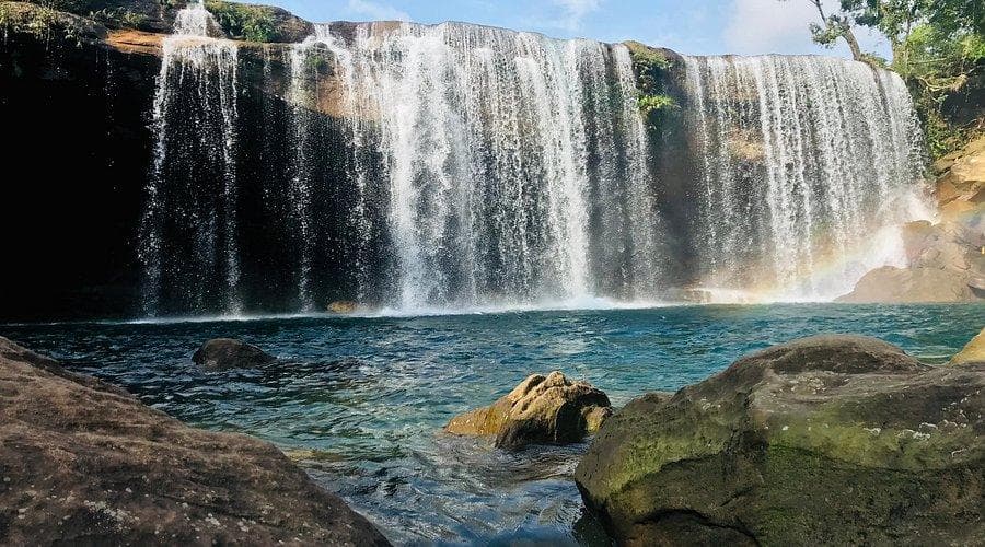 Scenic view of mist-covered hills and canyon in Meghalaya - Meghalaya Tourism Guide